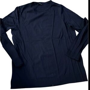 Elegant Black Crewneck Sweater for Men